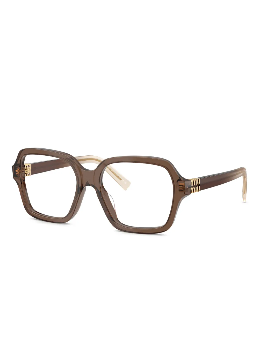 Miu Miu Eyewear lunettes de vue à monture carrée | marron | Image 1