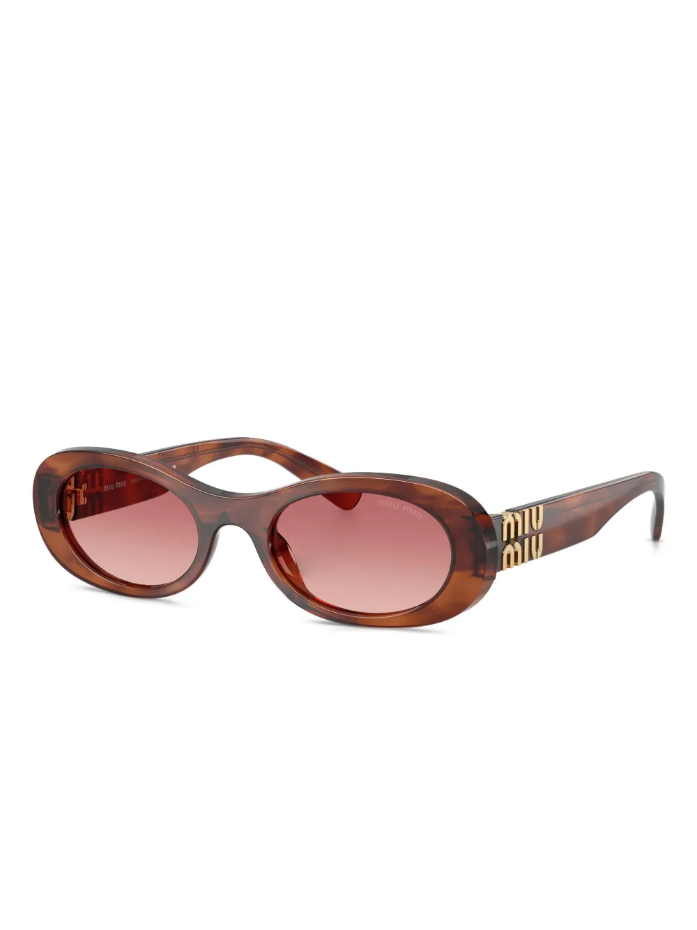 Miu Miu Eyewear tortoiseshell-pattern oval-frame sunglasses | Image 2