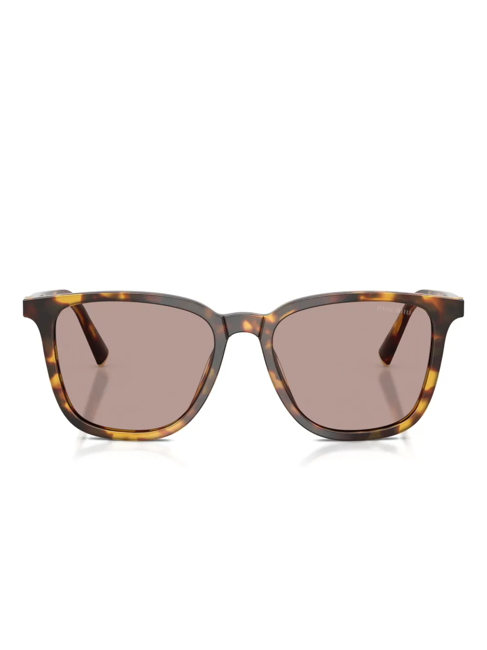 Miu Miu Eyewear tortoiseshell-pattern square-frame sunglasses | brun | Image 1