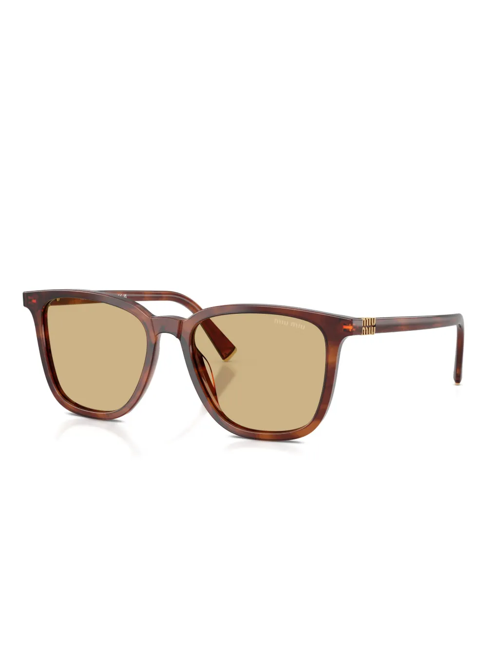 Miu Miu Eyewear tortoiseshell-pattern sunglasses - Bruin