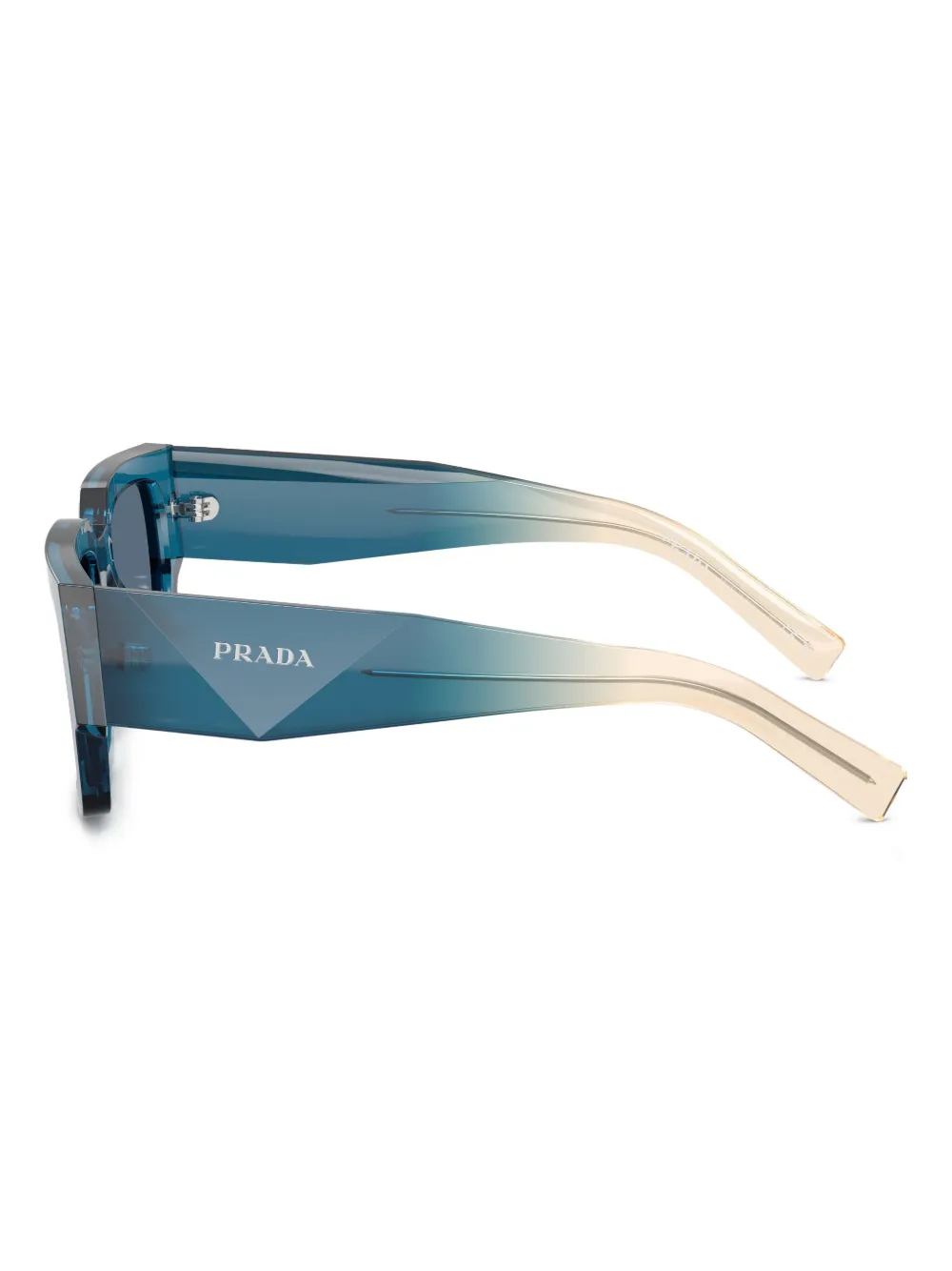 Prada Eyewear Symbole zonnebril met vierkant montuur Blauw