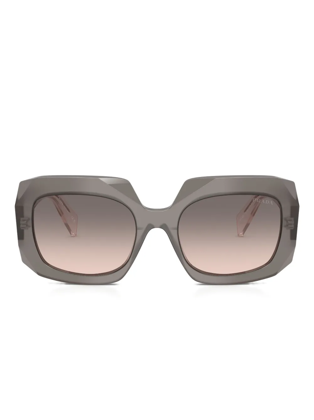 Prada Eyewear Symbole oversized-frame sunglasses - Grigio