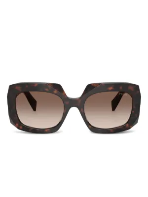 Prada Eyewear トータスシェル キャットアイ サングラス | ブラウン