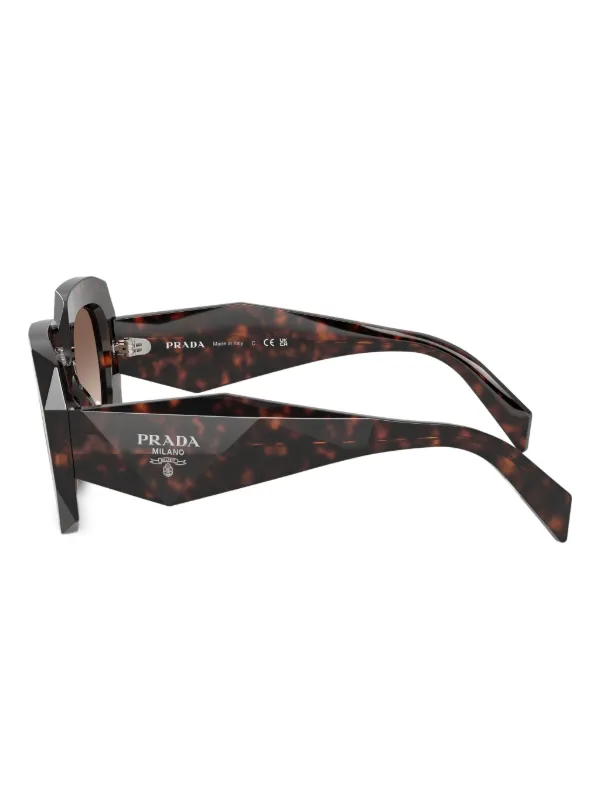 Prada Eyewear Symbole オーバーサイズ サングラス | ブラウン