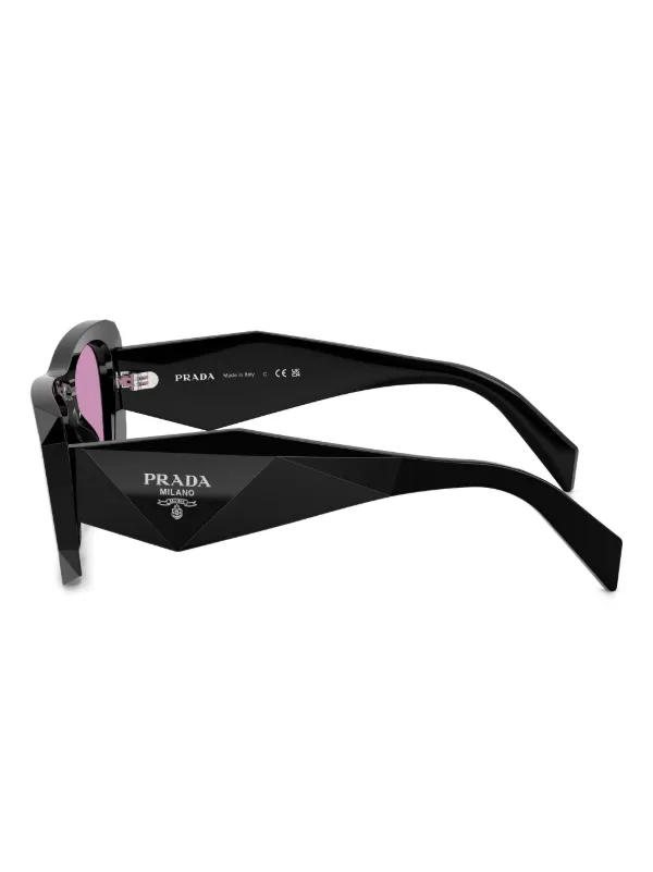 Prada Black Geometric Logo Sunglasses Prada Men main image 3