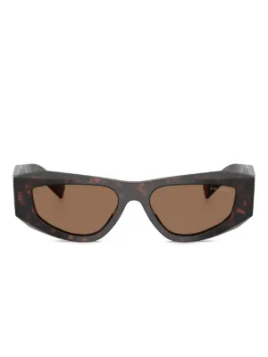 Prada Eyewear トータスシェル サングラス | ブラウン | FARFETCH JP