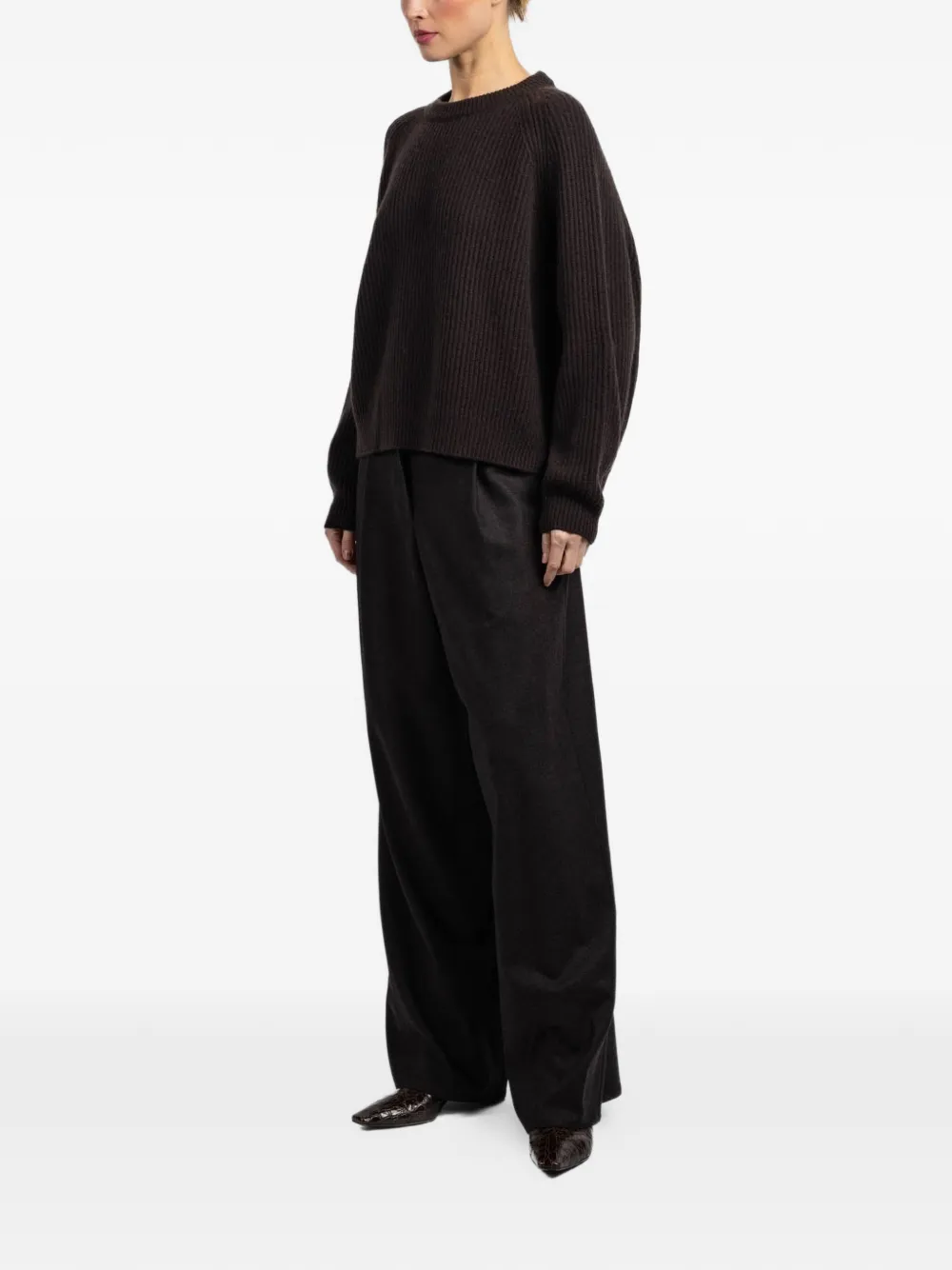  Dusan Ribbed-knit Sweater - Brown 