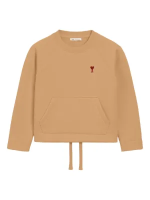 Ami Paris ホリデーセーター AMI Paris Wool Ami De Coeur Crewneck Sweater | White | FARFETCH GE