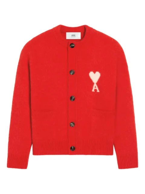 AMI Paris Ami de Coeur knitted cardigan