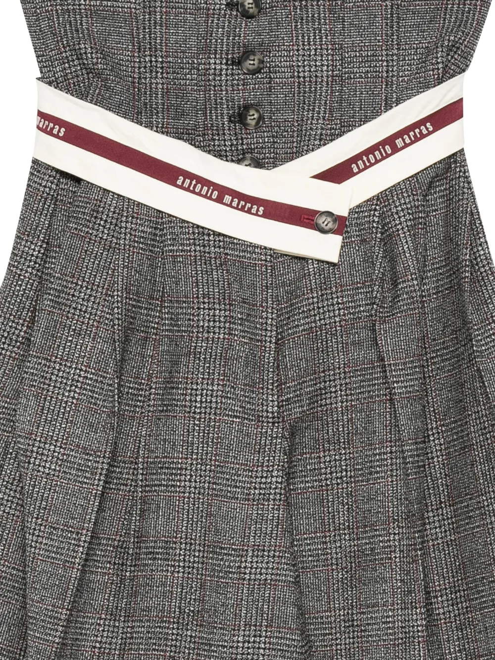 Antonio Marras Plaid Trousers In Gray