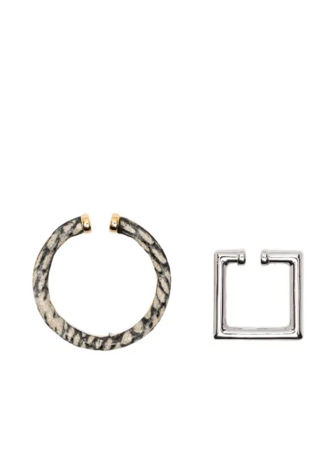 Jacquemus Pre-Owned logo-engraved ear cuff set
