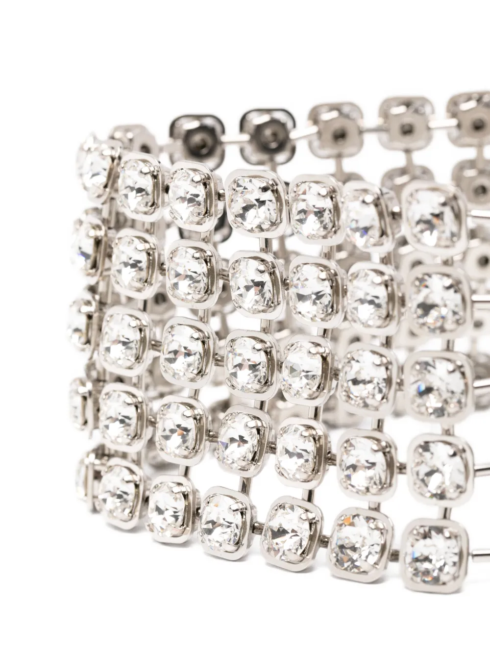 BALENCIAGA Pre-owned Crystal-embellished Choker In Silver