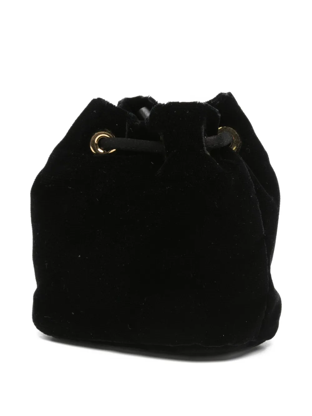 Pre-owned Prada Velvet Chain-strap Mini Bag In Black