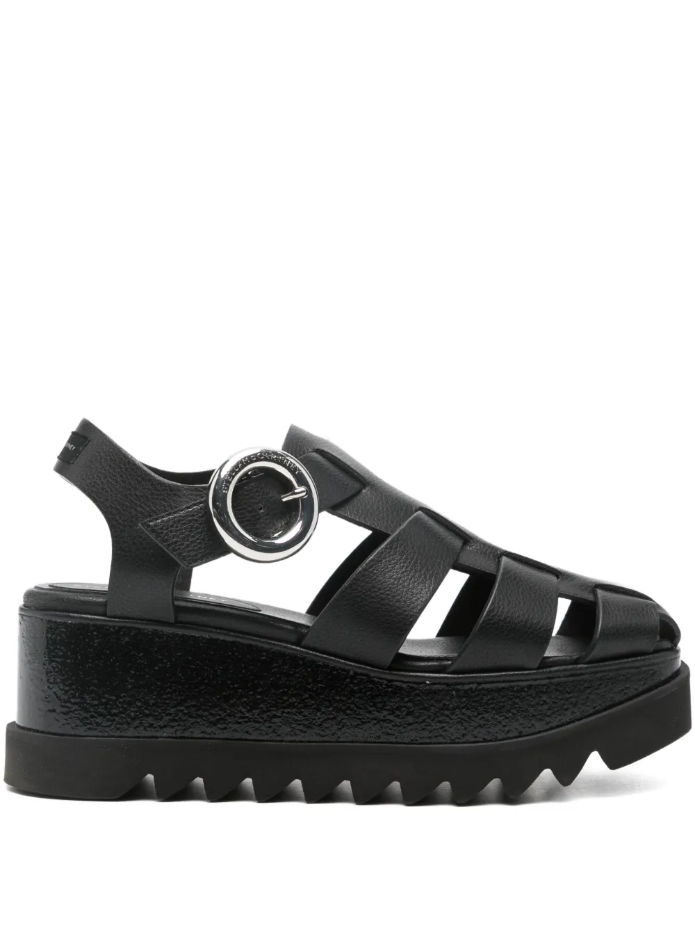 Pre-owned Stella Mccartney 75mm Elyse Sandals In Black