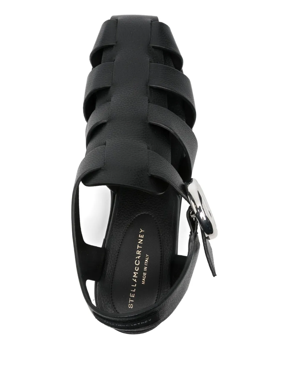 Pre-owned Stella Mccartney 75mm Elyse Sandals In Black