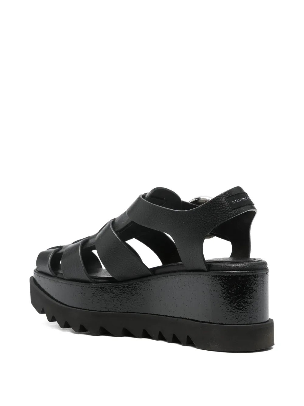 Pre-owned Stella Mccartney 75mm Elyse Sandals In Black