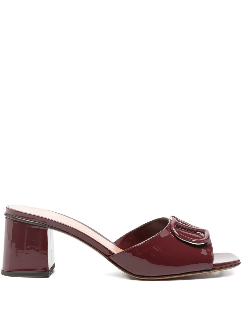 Valentino Garavani Pre-Owned Vロゴ レザーサンダル 60mm - レッド