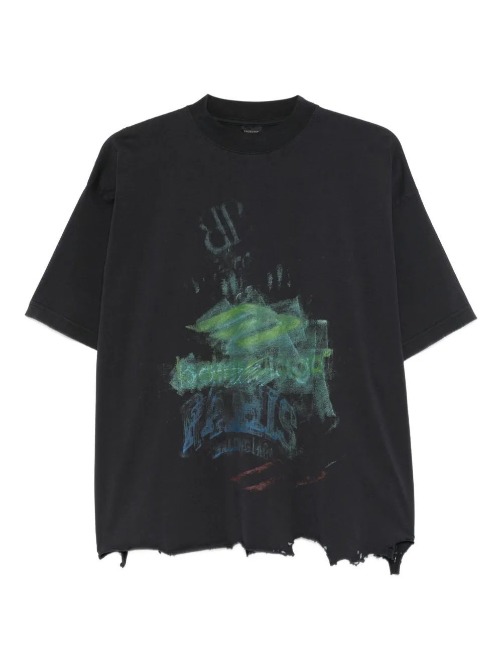 Balenciaga Pre-Owned playera DIY | negro | Image 1