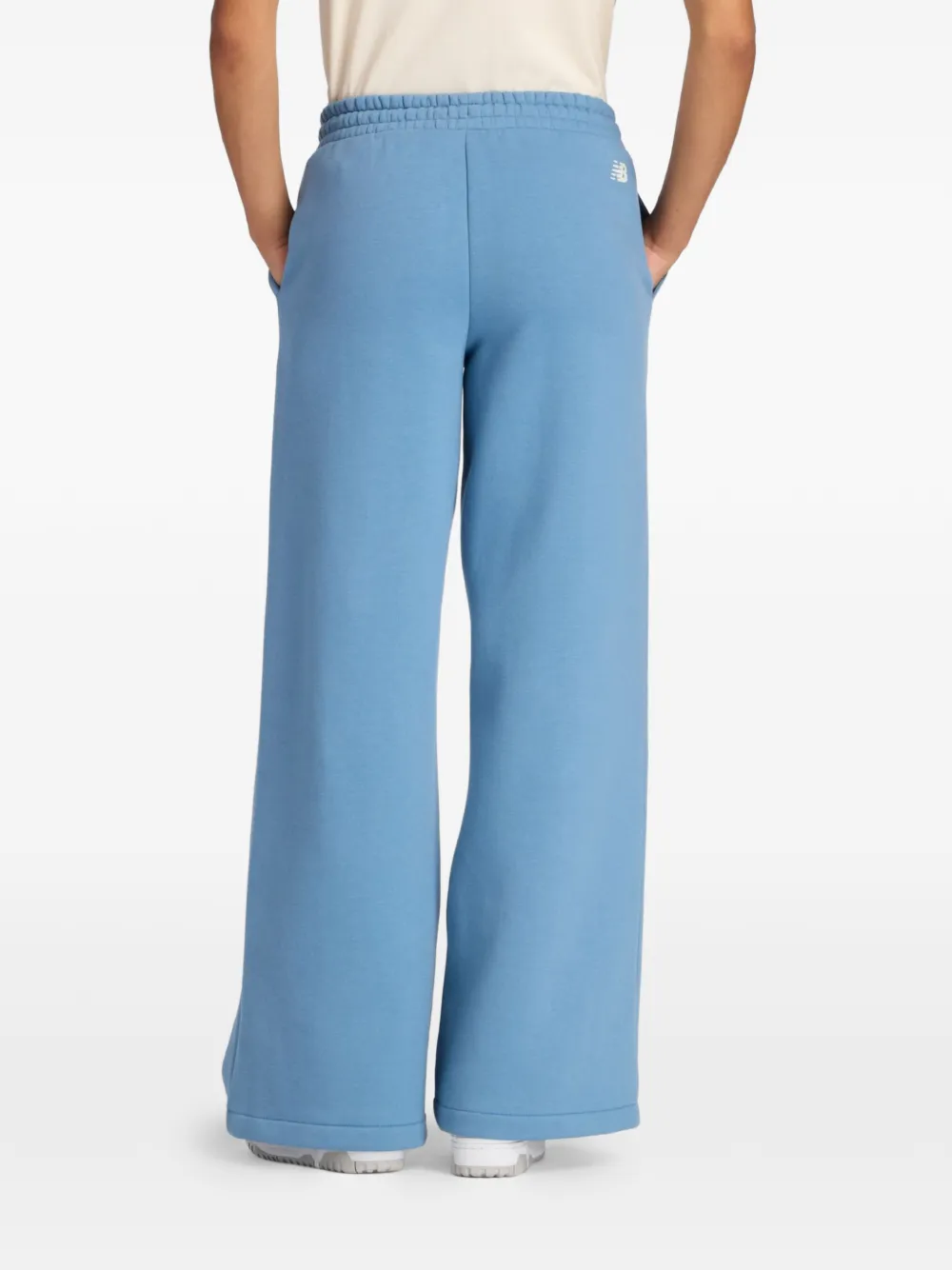 New Balance Broek met logoprint Blauw