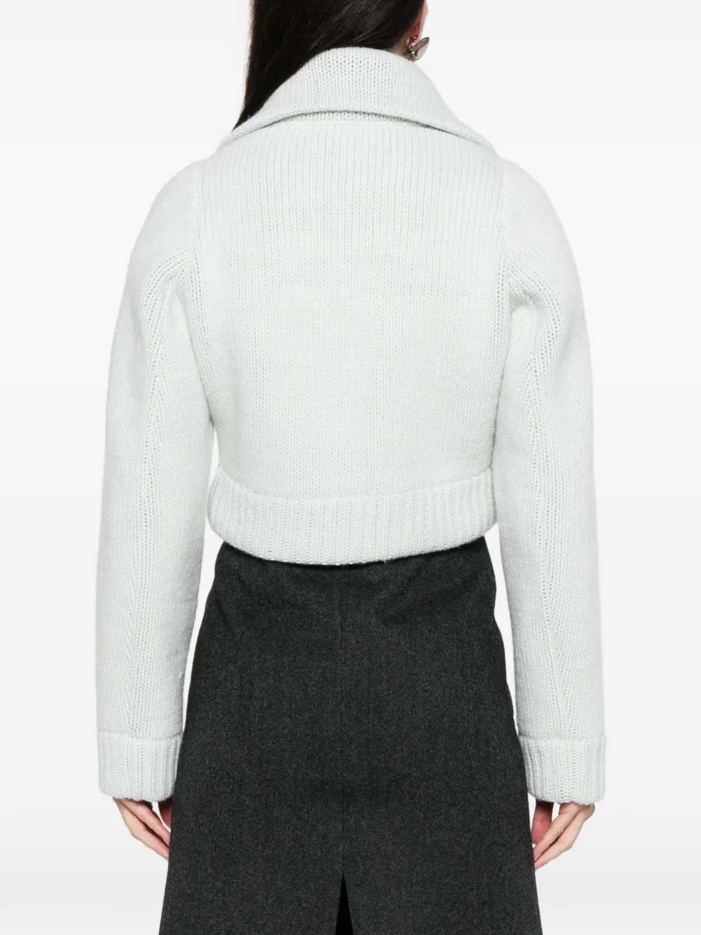 N°21 Zip Cardigan In Green