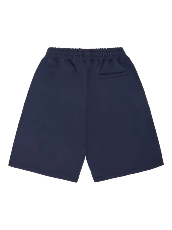 CORTEIZ Island Puff-print Cotton Shorts | Blue | FARFETCH LB