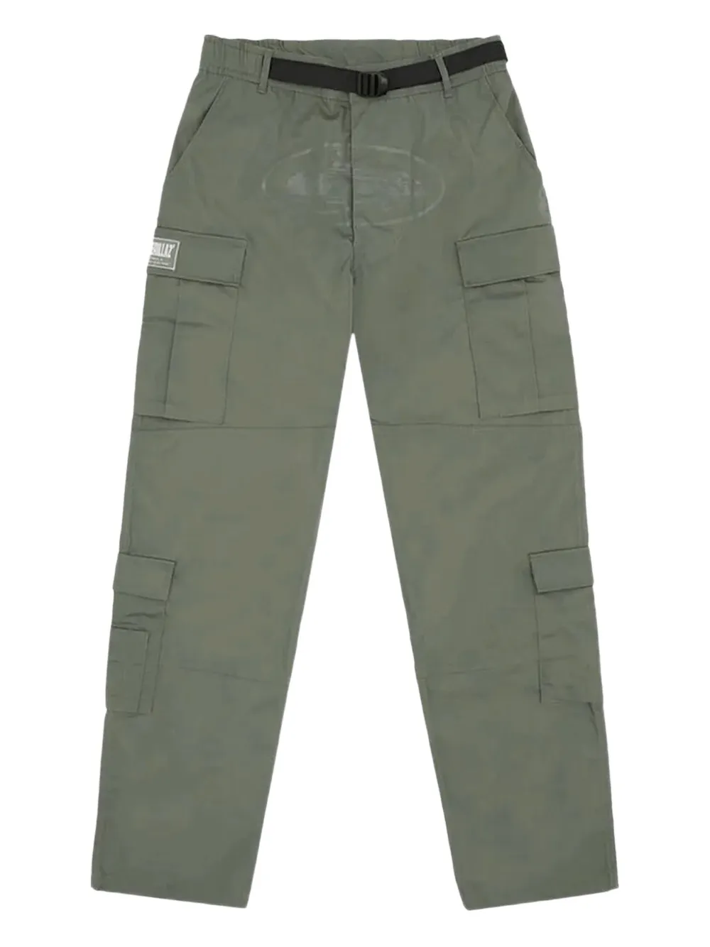 Corteiz Guerillaz Cargo-pockets Trousers In Green
