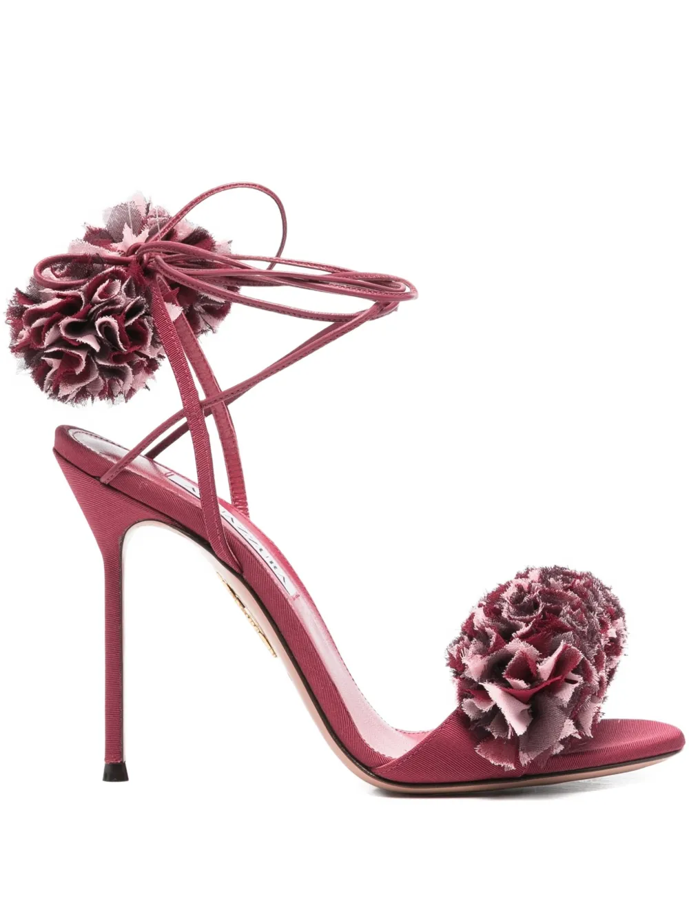 Aquazzura 105mm Cherry Kiss Sandals In Pink