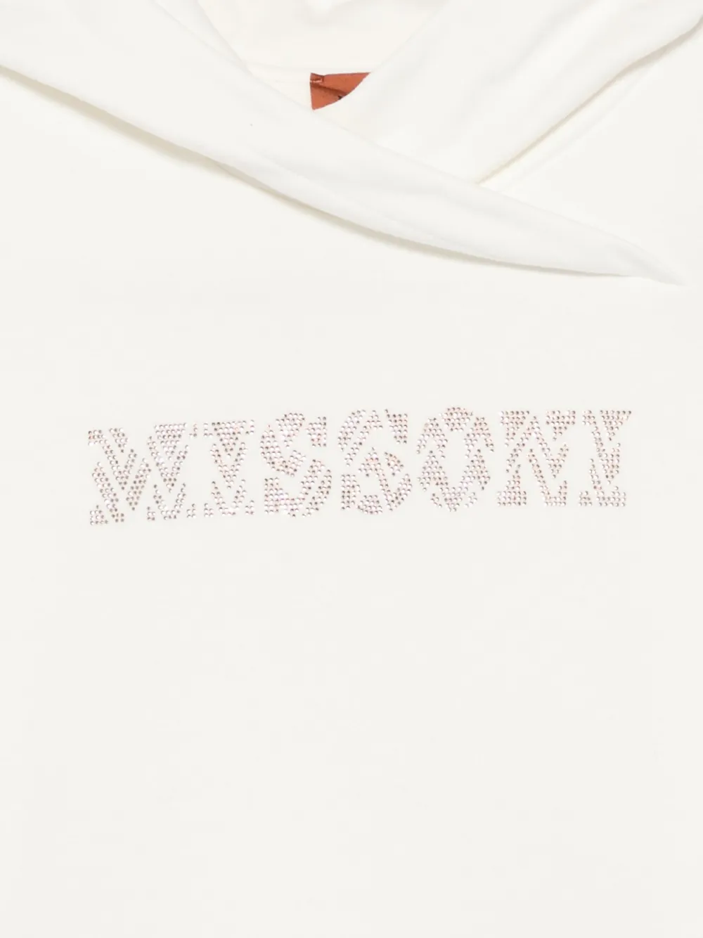 Missoni Logo Hoodie In White