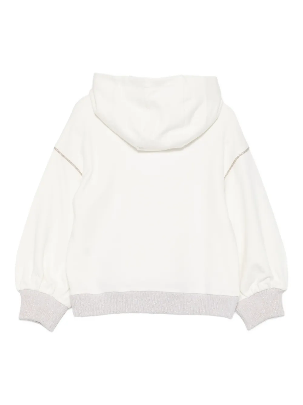 Missoni Logo Hoodie In White