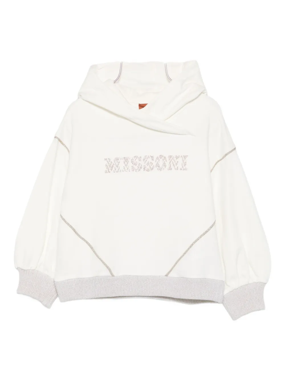 Missoni Logo Hoodie In White