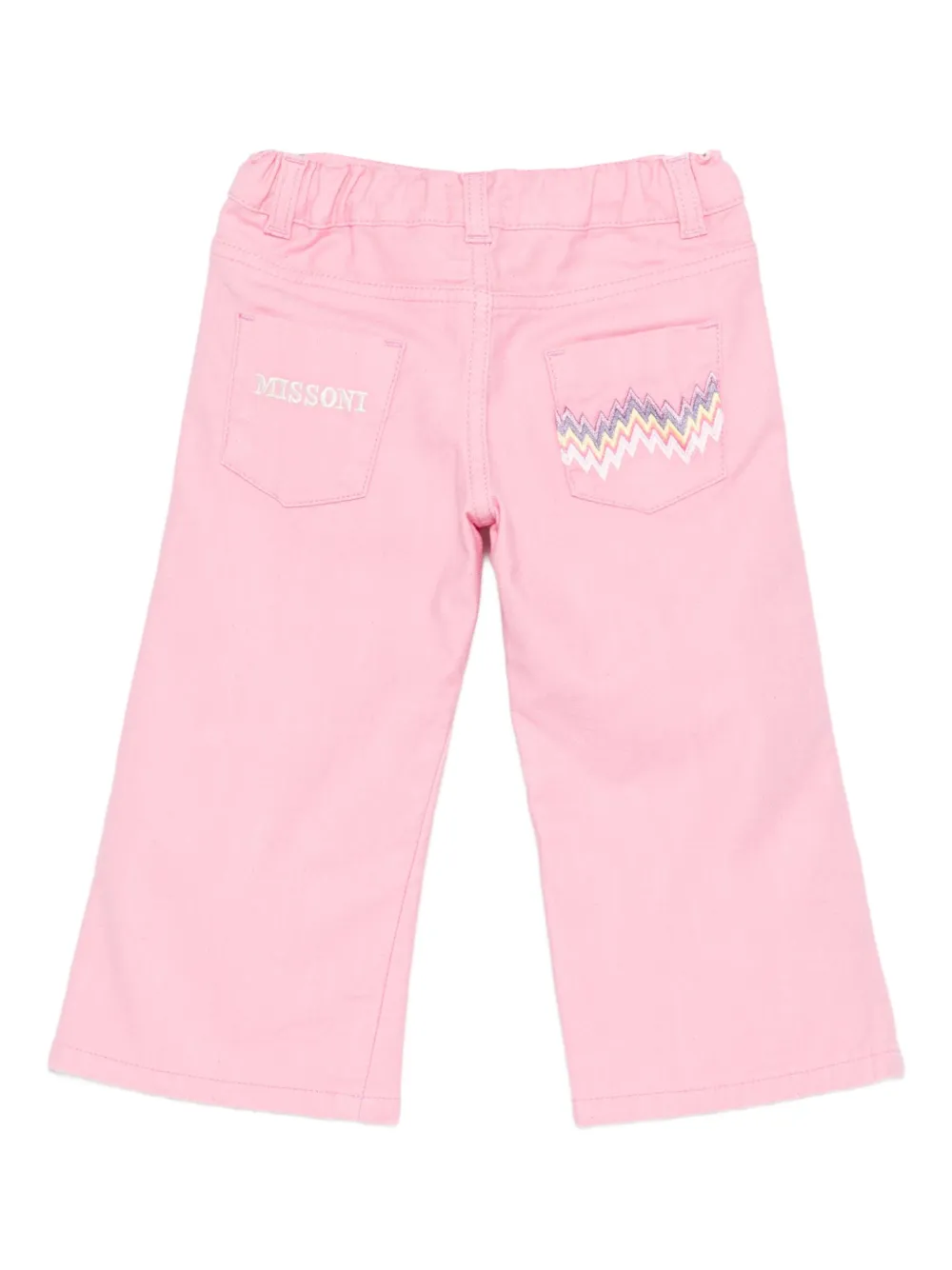 Missoni Kids Straight jeans Roze