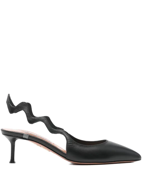 Aquazzura 55mm Artiste Pointed-toe Pumps in Black