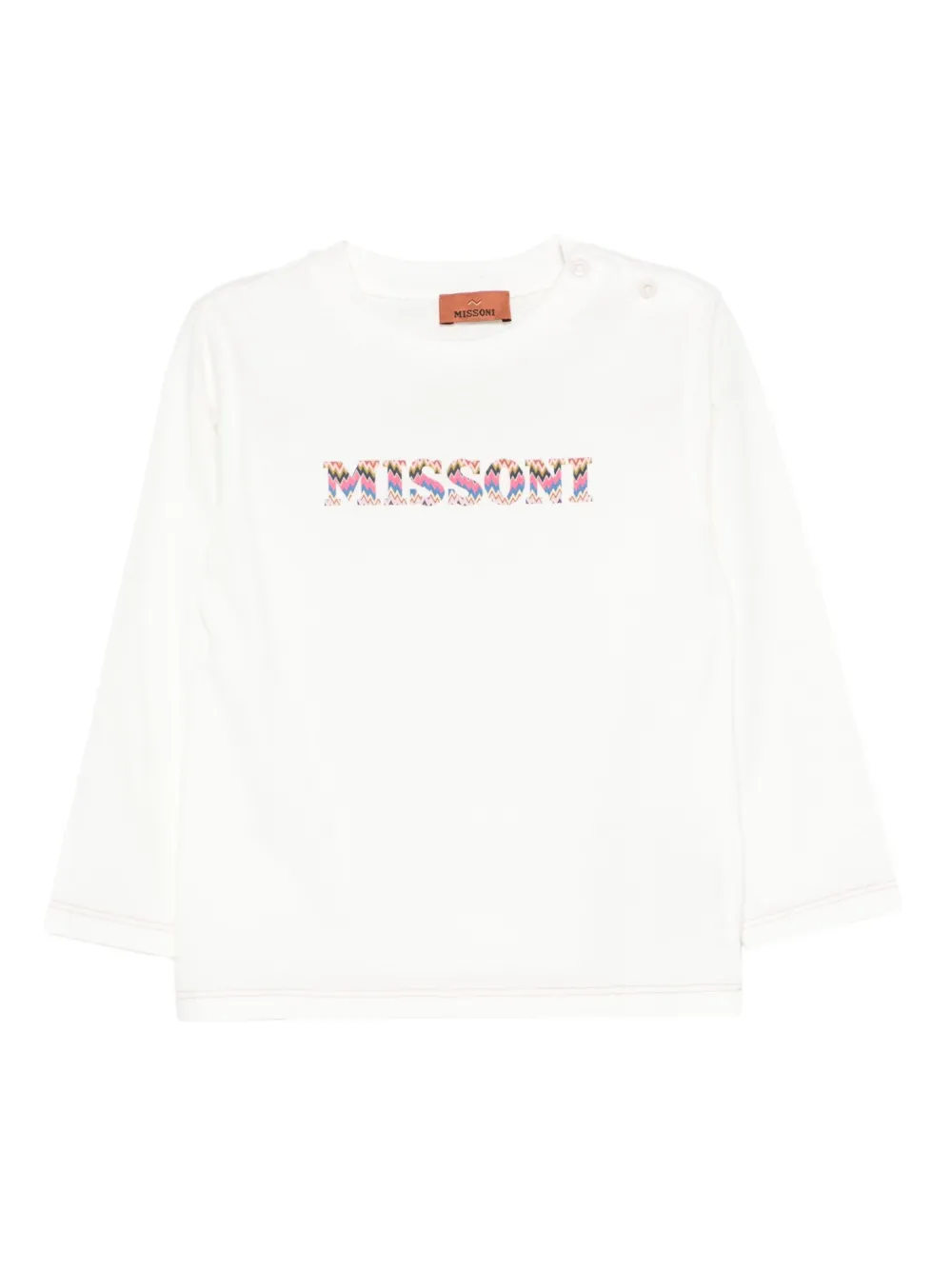 Missoni Kids logo t-shirt - Bianco