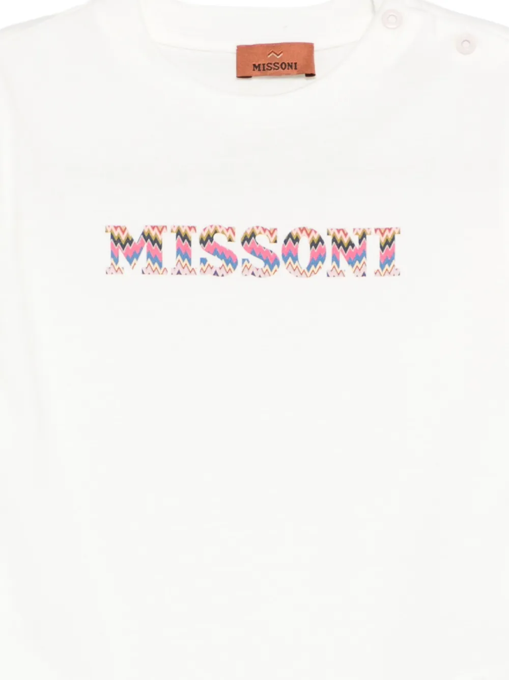 Missoni Kids T-shirt met logo Wit