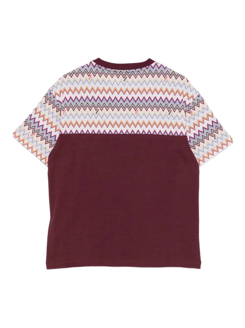 Missoni Printes-pocket T-shirt In Burgundy