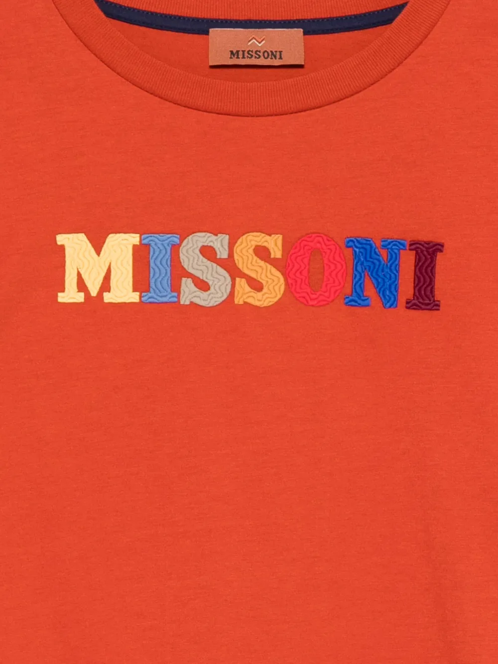 Missoni Logo T-shirt In Orange
