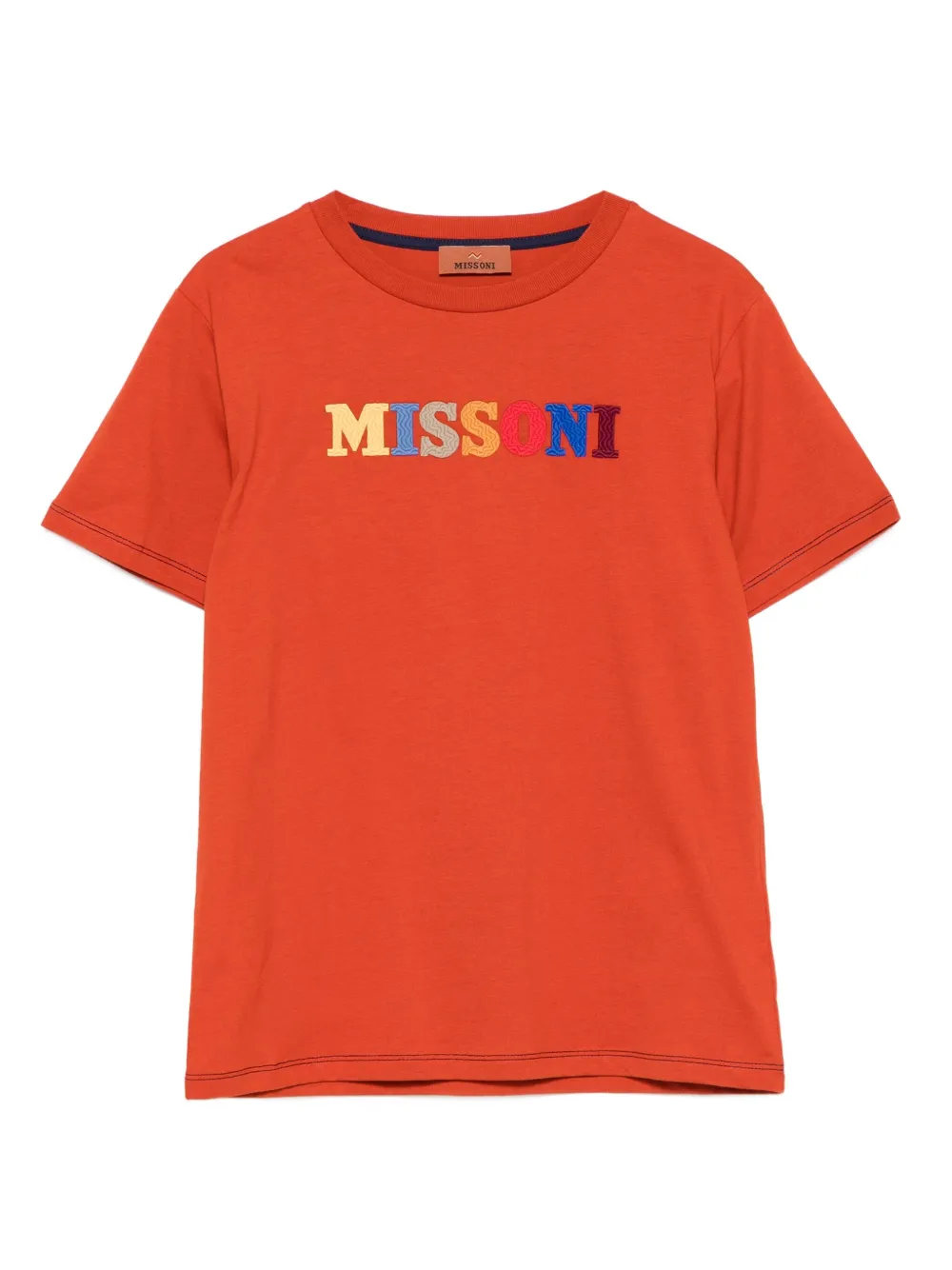 Missoni Kids logo T-shirt - Arancione
