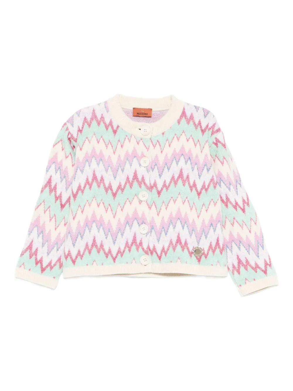 Missoni Kids printed cardigan - Bianco