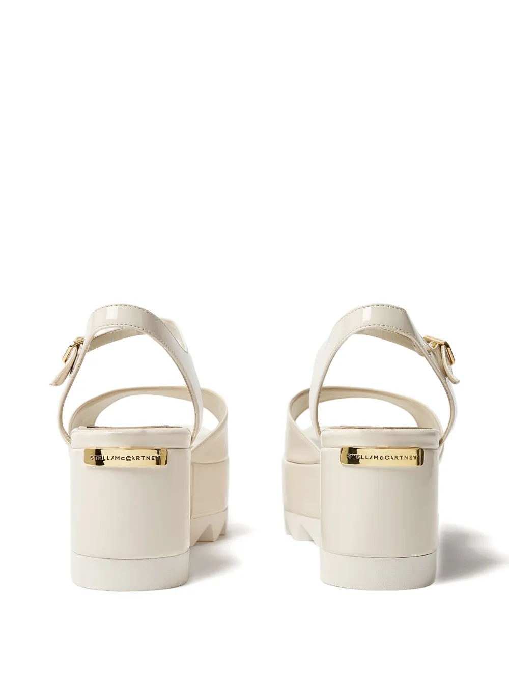 Stella McCartney Sandalen met plateauzool Beige