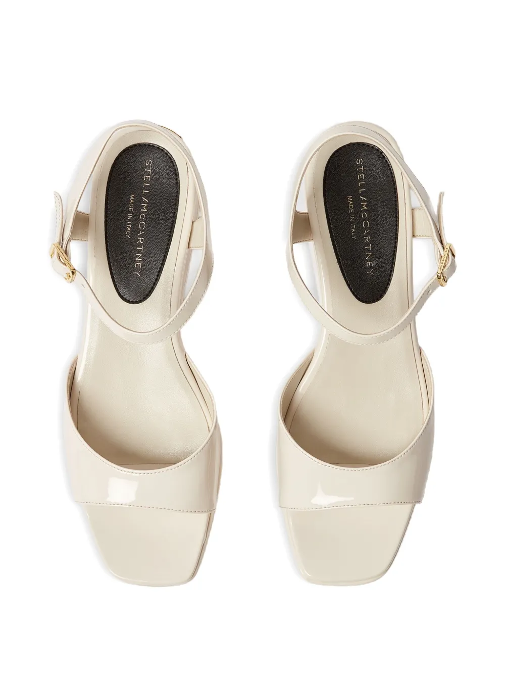 Stella McCartney Sandalen met plateauzool Beige