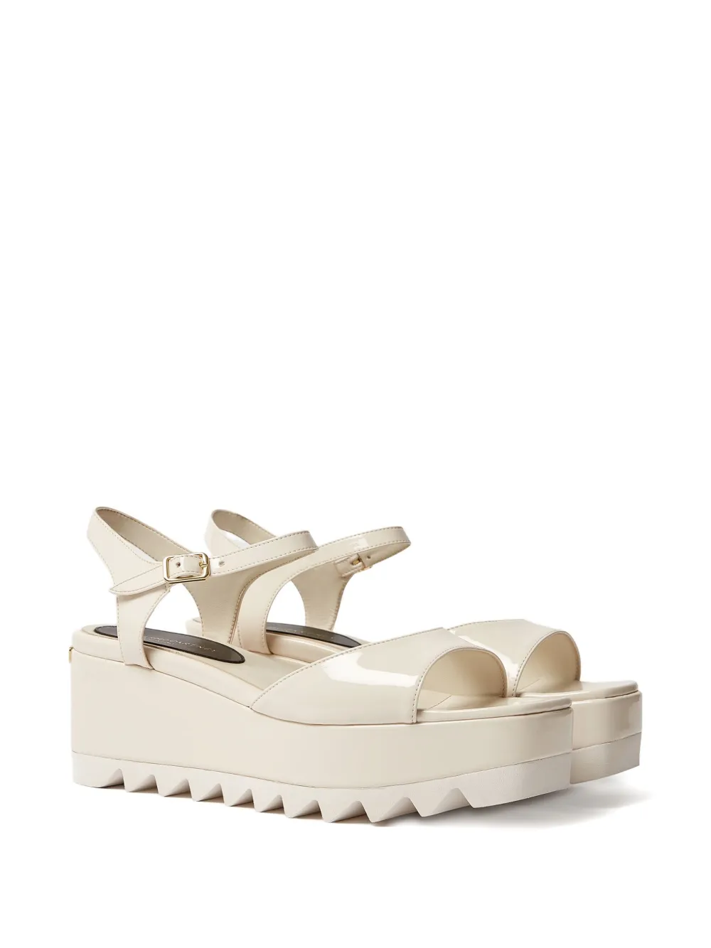 Stella McCartney Sandalen met plateauzool Beige