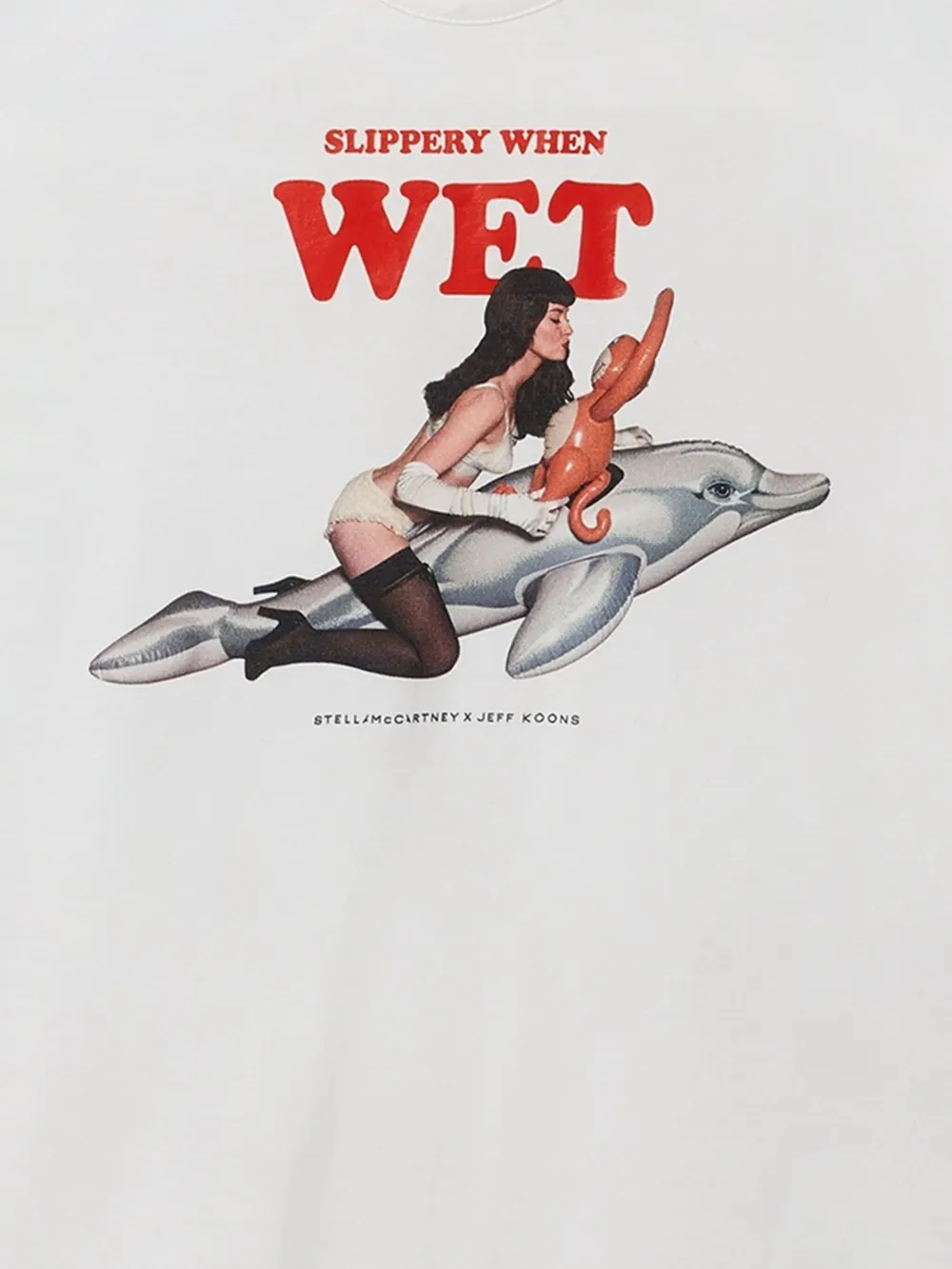 Stella Mccartney Stella Mc Cartney Jeff Koons Cotton Tank Top In White