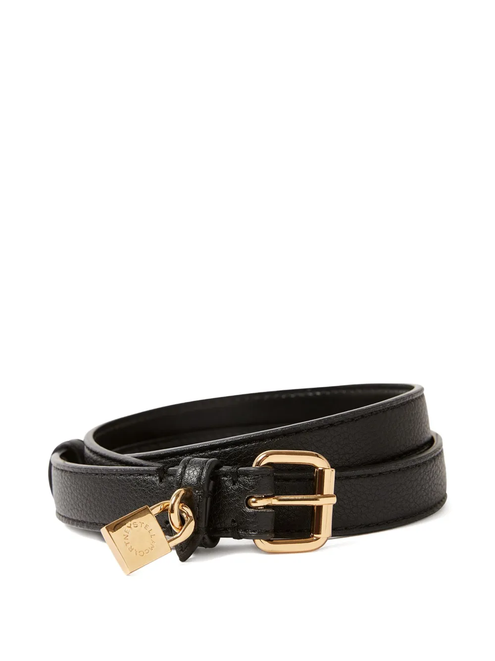 Stella McCartney Ryder padlock buckle belt | Black | Image 1