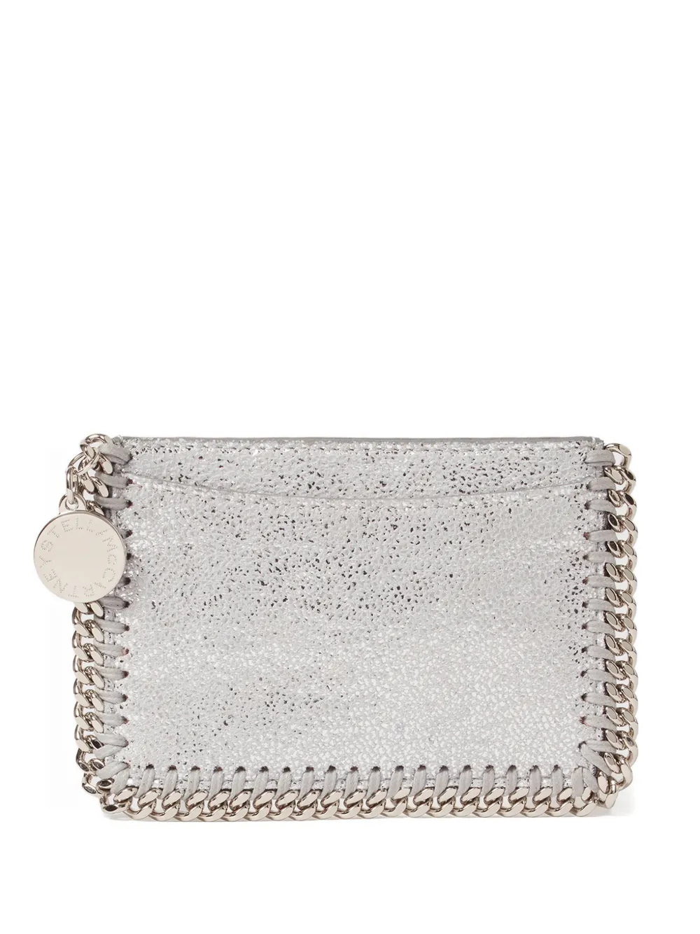 Stella McCartney Falabella chain-embellished card holder - Argento