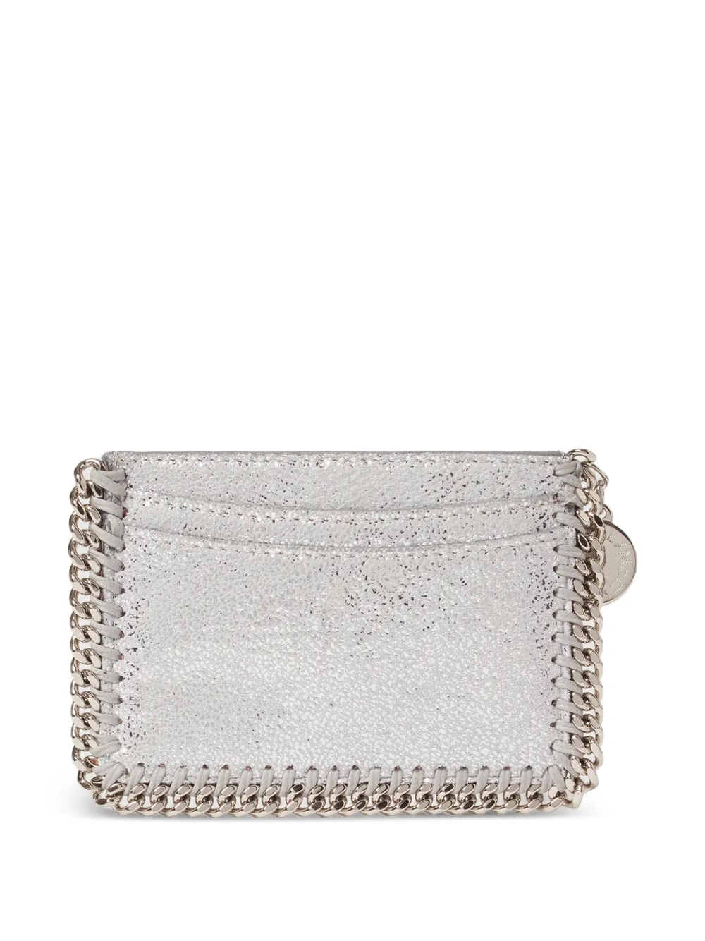  Stella Mccartney Falabella Chain-embellished Card Holder - Silver 