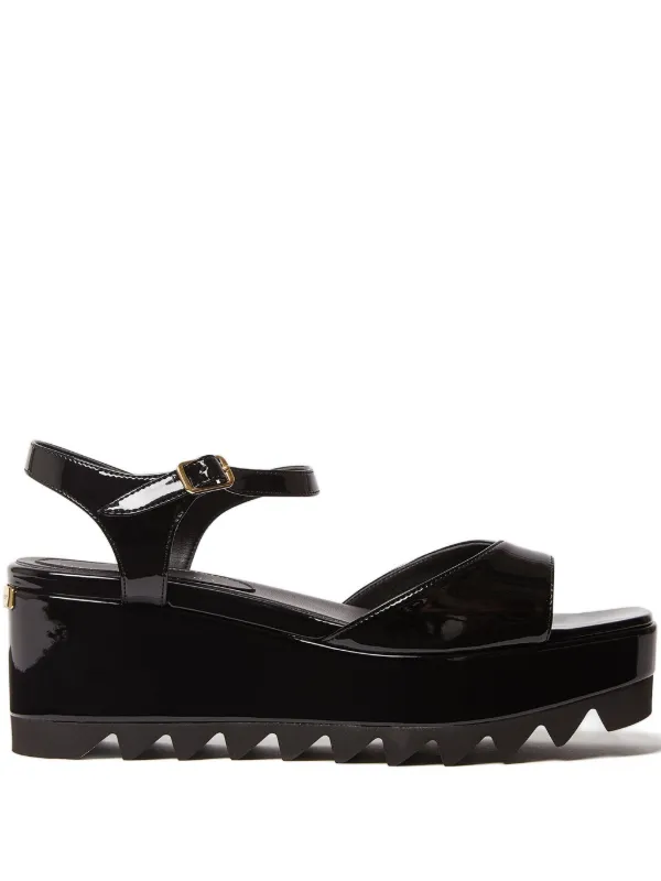 STELLA McCARTNEY プラットフォーム サンダル ブラック 36 Stella McCartney プラットフォーム サンダル | ブラック | FARFETCH JP
