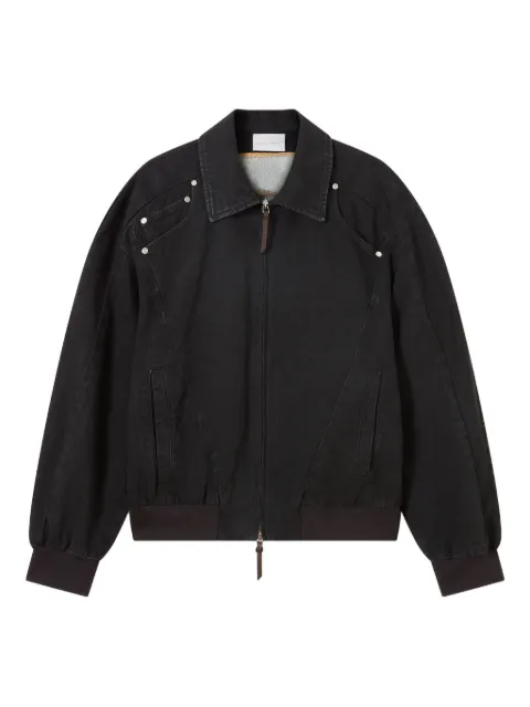 Stella McCartney studded-detail zip-fastening jacket
