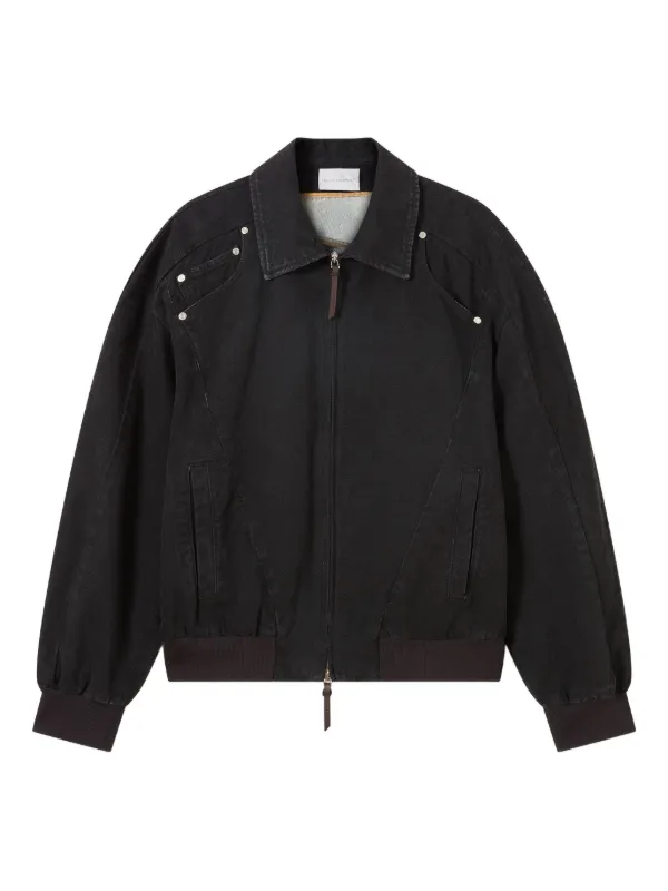 Stella McCartney Patchwork Denim Jacket in Black