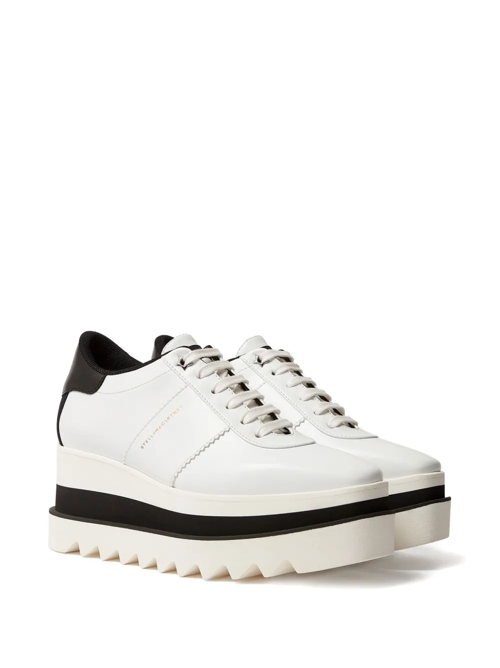 Stella McCartney Sneak-Elyse sneakers met plateauzool - Wit