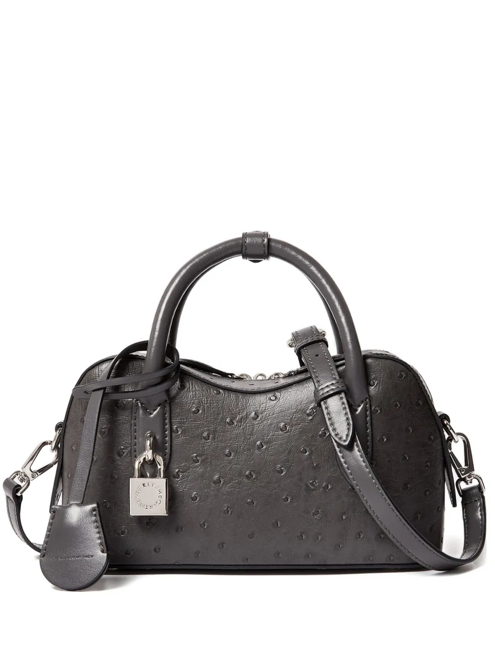 Stella McCartney Ryder textured-top shoulder bag - Grigio